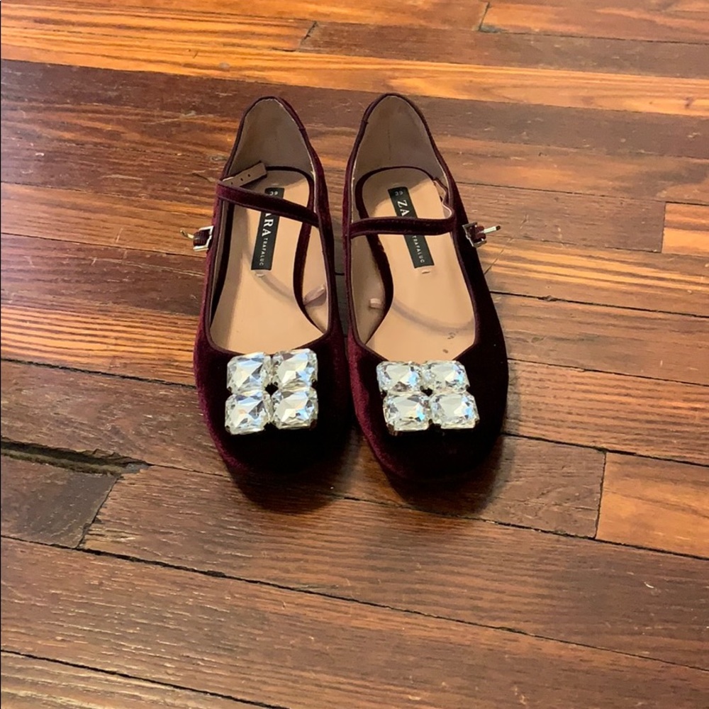 Zara Mary Jane ballerina flats